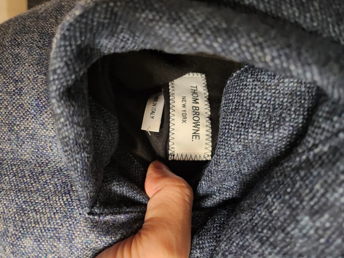 톰브라운 도네갈 리버시블 트위드 사선 양면패딩 3사이즈 상품이미지4