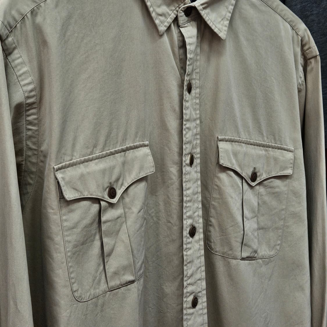 폴로 코튼&실크 워크셔츠/ 실측 105 상품이미지2