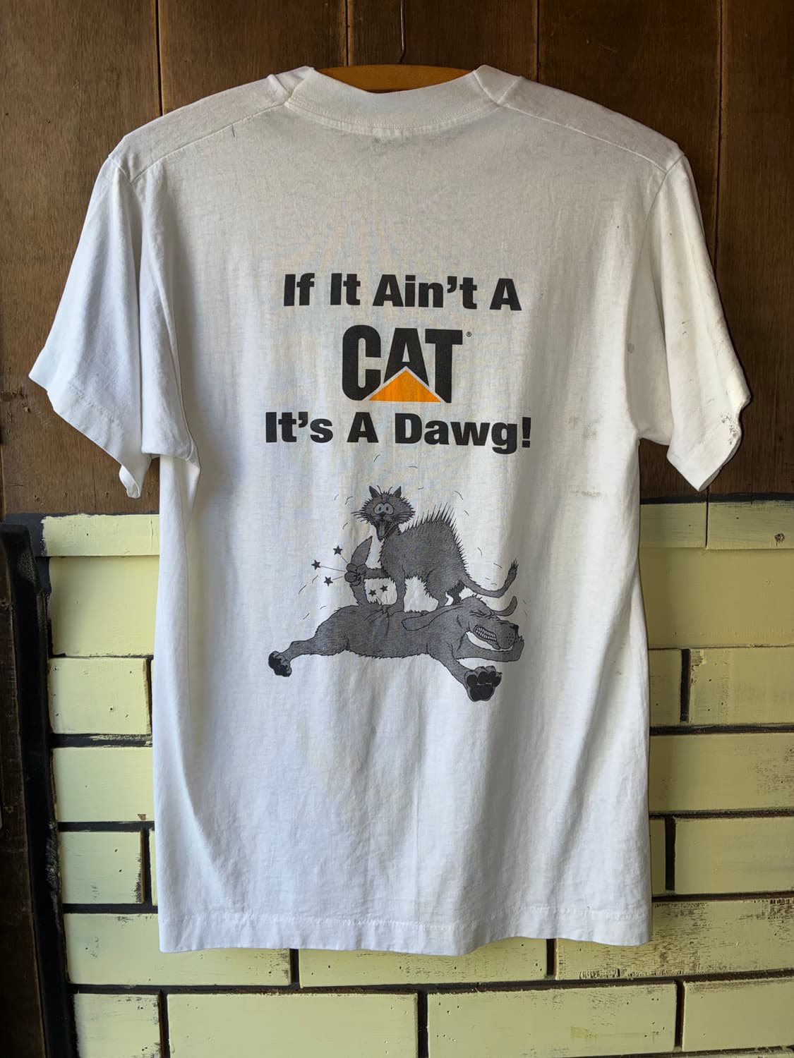 90’s Vintage “CAT / Ring Power” Pocket T 상품이미지5