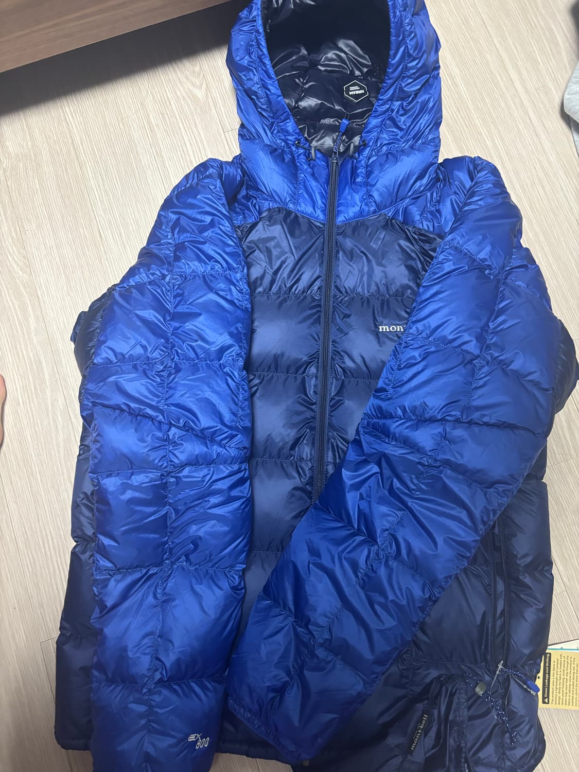 (새상품) 몽벨 슈페리어 다운 파카 네이비 XL 상품이미지1