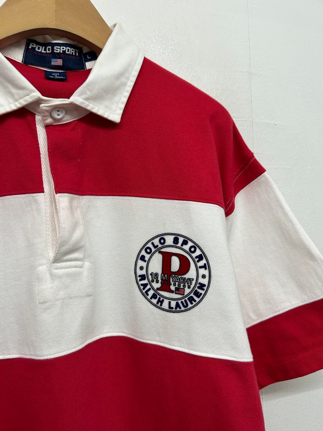 90s 폴로 스포츠 요트 레이싱 럭비 셔츠 상품이미지4