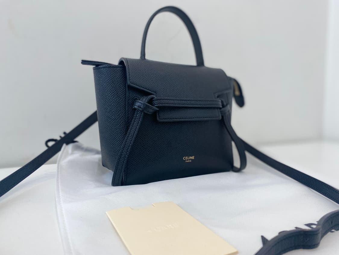 셀린느 피코 블랙 벨트백 상품이미지2