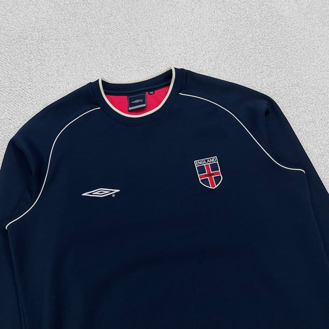 엄브로 잉글랜드 올드스쿨 풋볼 맨투맨 네이비 상품이미지2