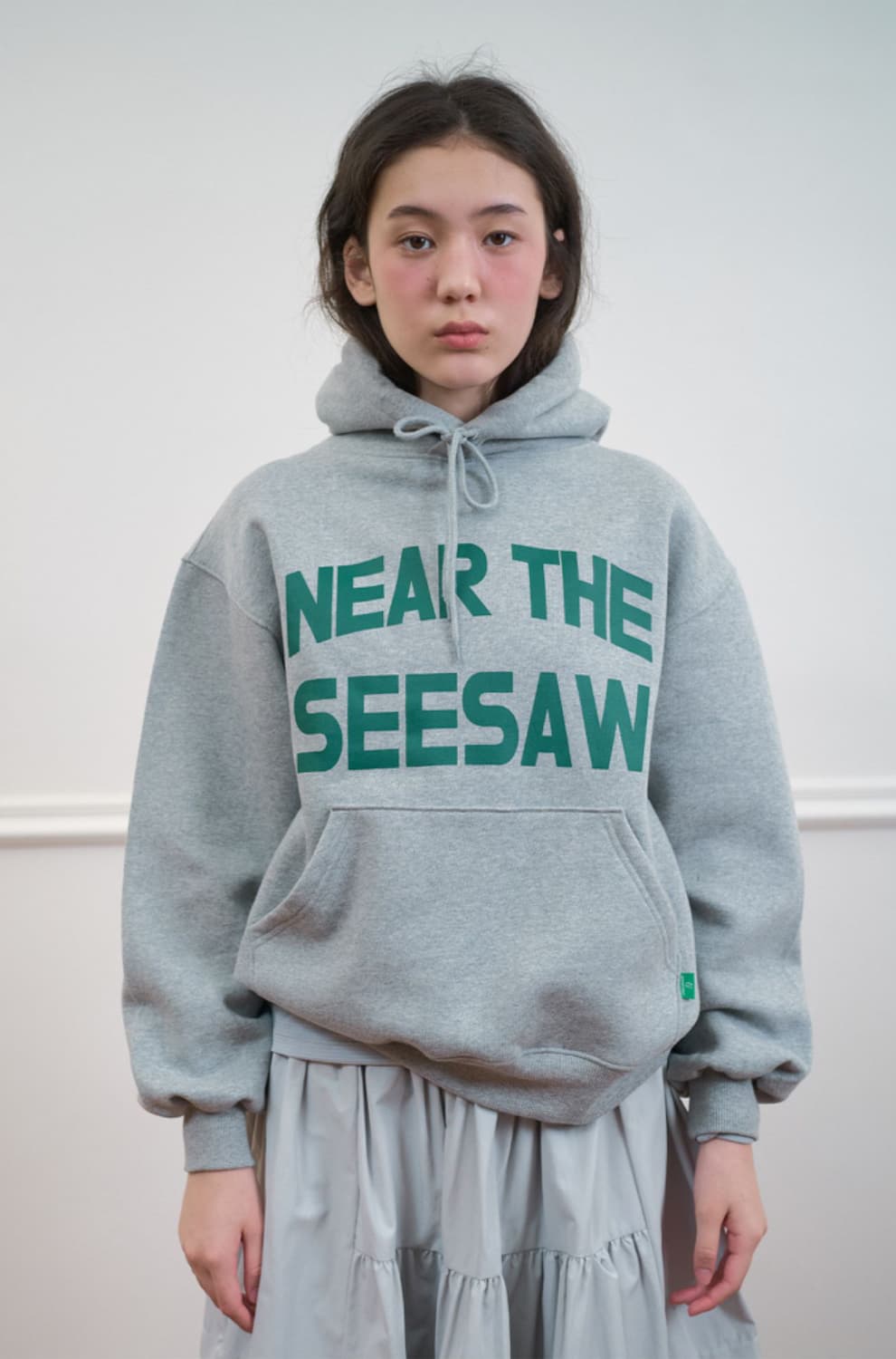 노컨텐츠 후드티 멜란지그린 상품이미지1