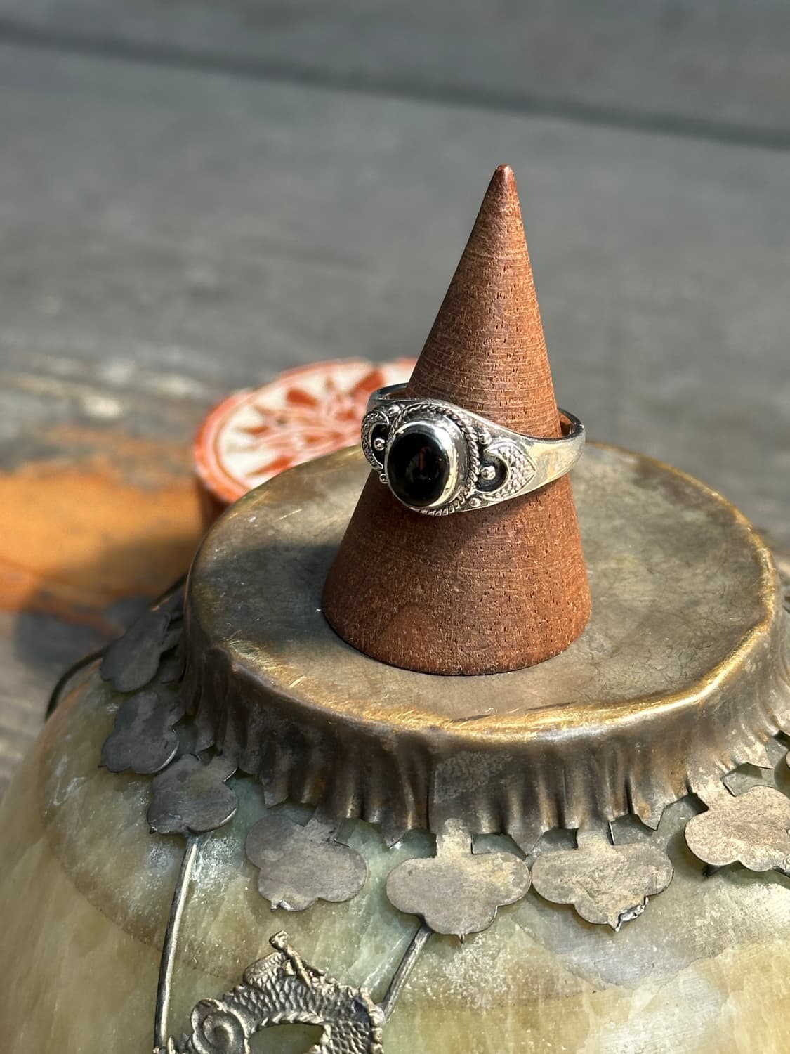 Onyx Ornate 925Silver Ring 상품이미지3