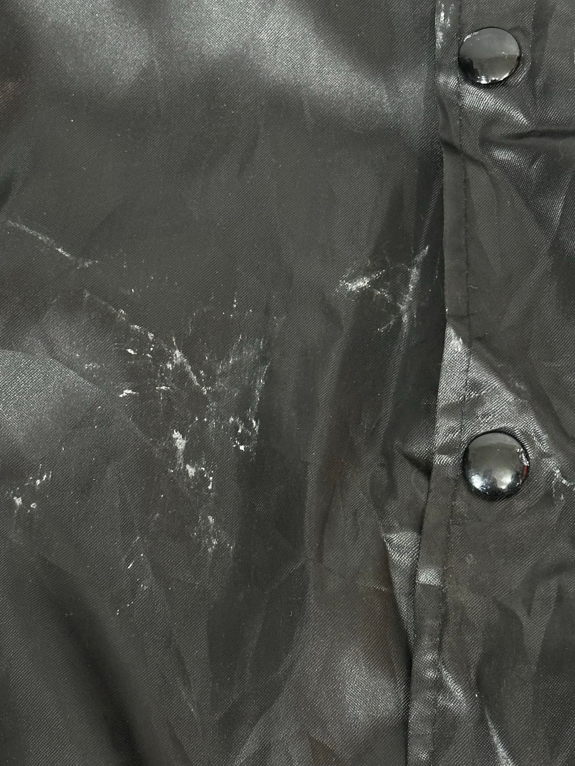 일본 빈티지 블랙 올드스쿨 자수 빅 로고 바시티 자켓 L 상품이미지8