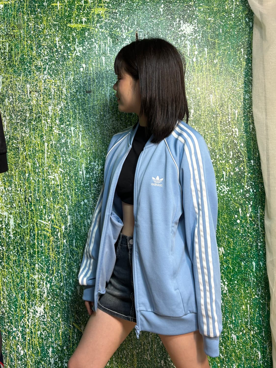 아디다스 슈퍼스타 베이비블루 스카이블루 져지 Mㅇ 상품이미지3