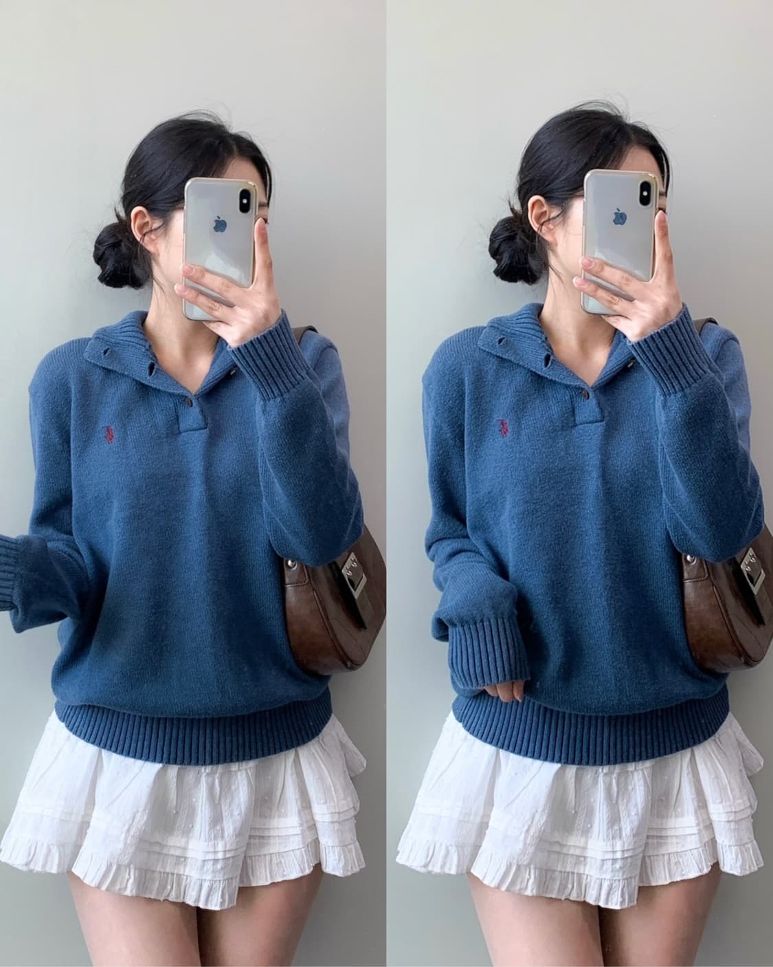 폴로 버튼업 니트  상품이미지1