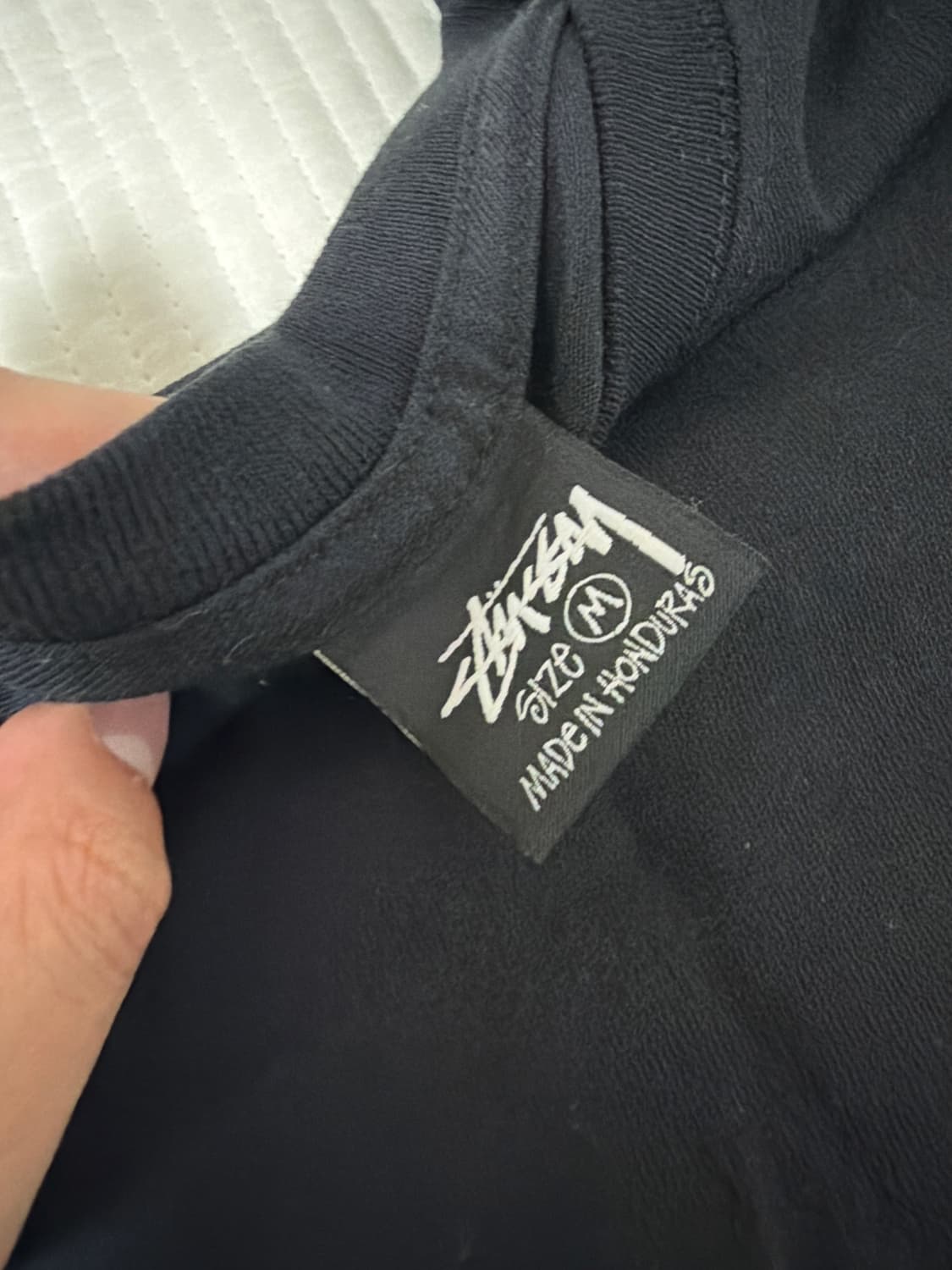 스투시 Stussy 베이직 블랙 반팔 티 상품이미지3