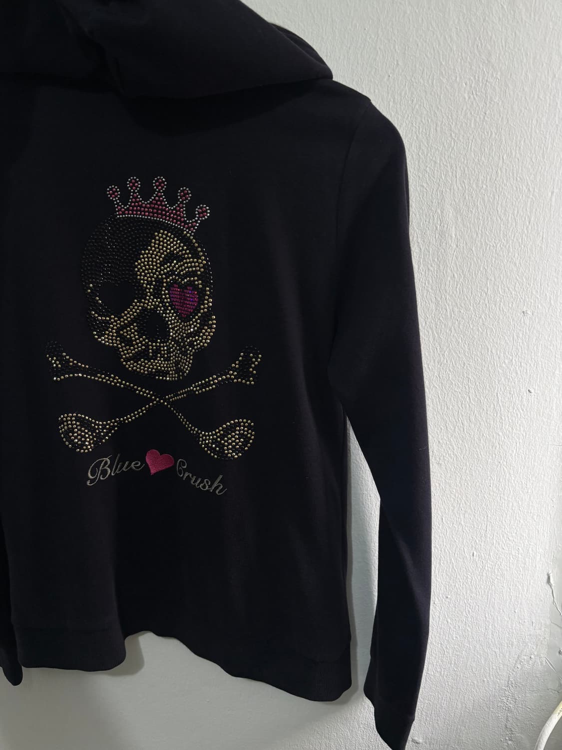 Vintage Cubic Skull Hood Zip-Up 상품이미지5