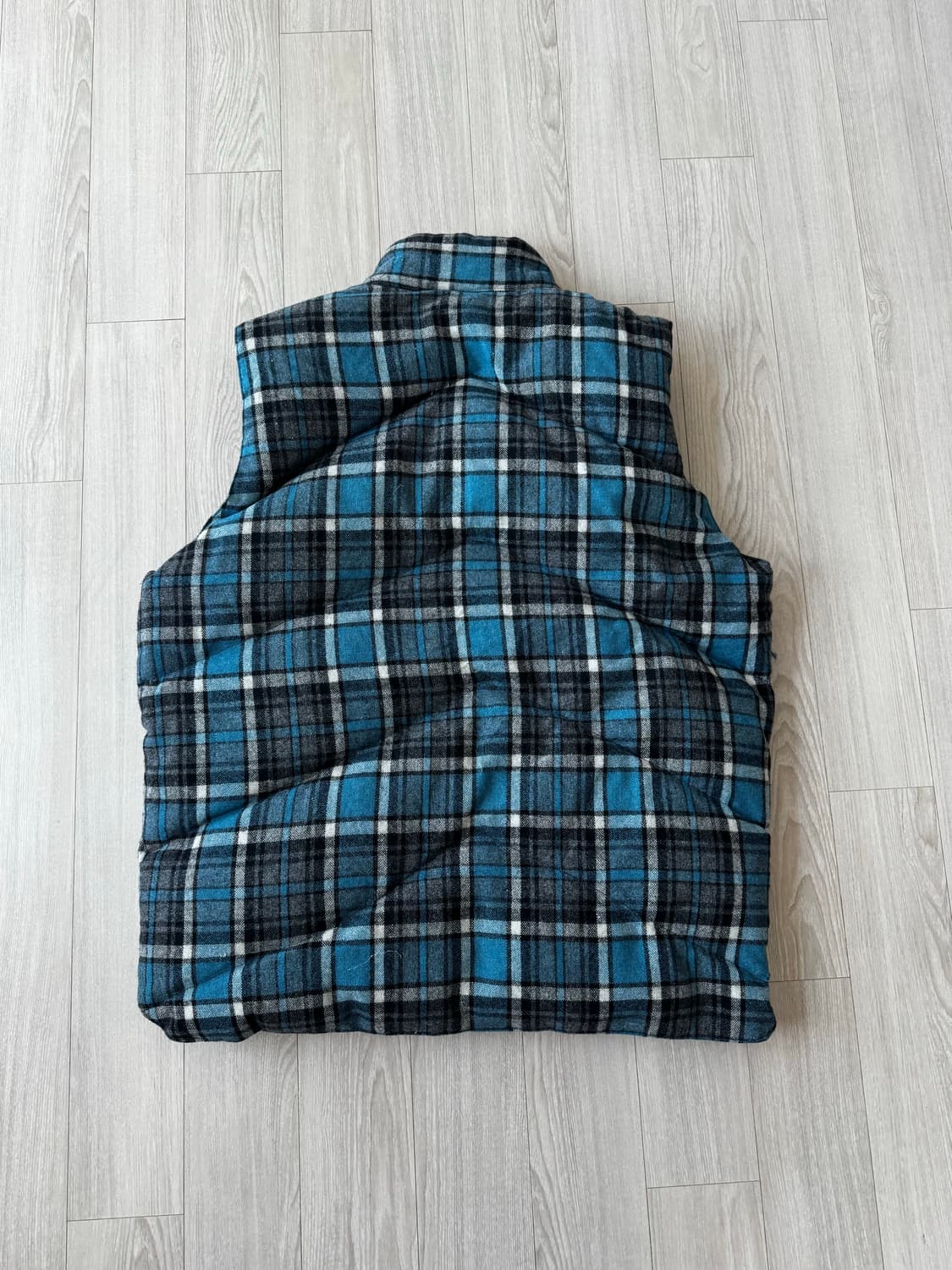 빈티지 카멜 다운 베스트 네이비 상품이미지4