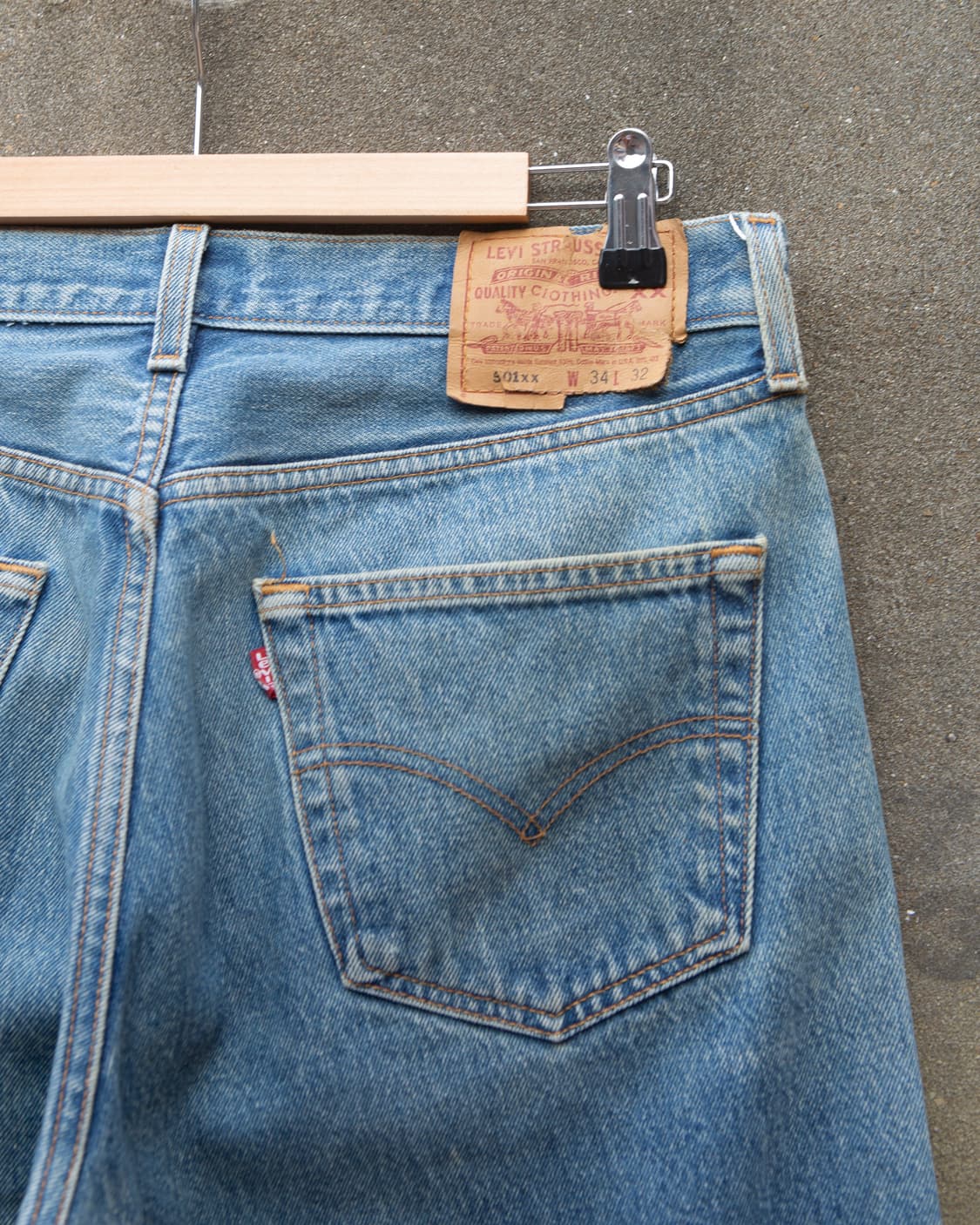 90s 리바이스 501 데님 팬츠 34/32 USA made 상품이미지9