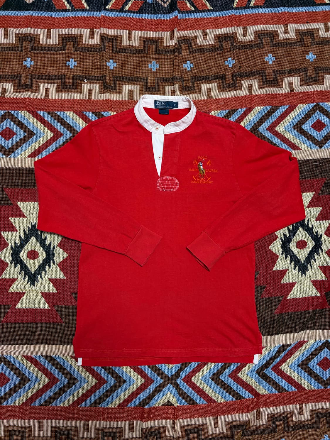 M) 폴로 랄프로렌 빅포니 럭비 티셔츠 차이나넥 상품이미지1