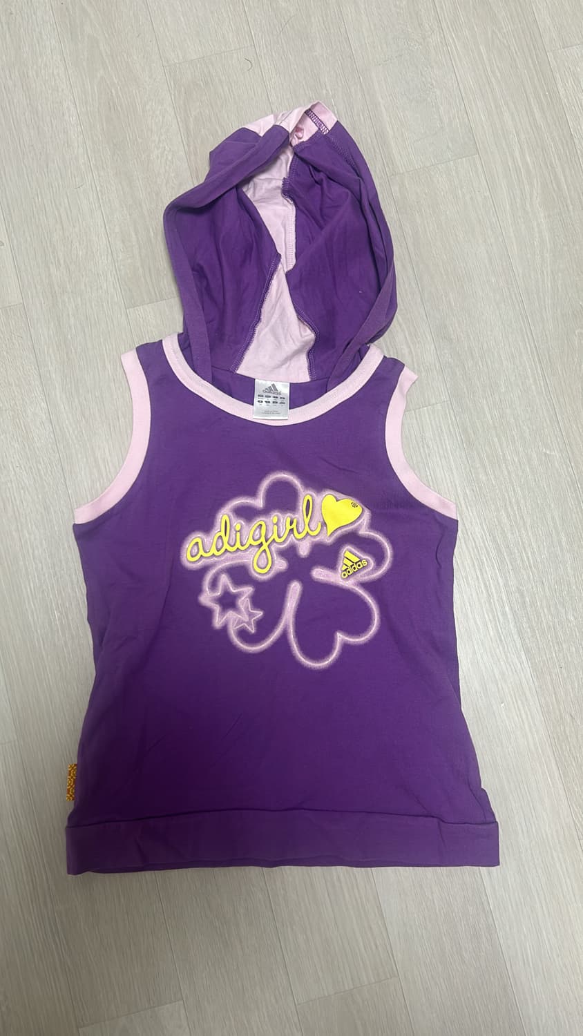 아디다스 빈티지 후드 나시 퍼플 상품이미지1