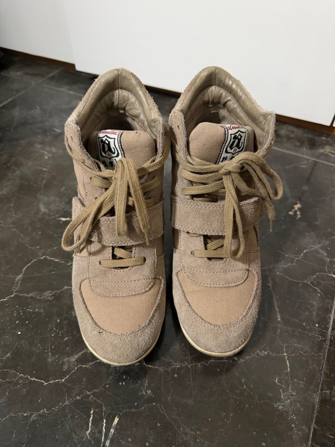 Ash 아쉬 보위 웨지 스니커즈 베이지 상품이미지2