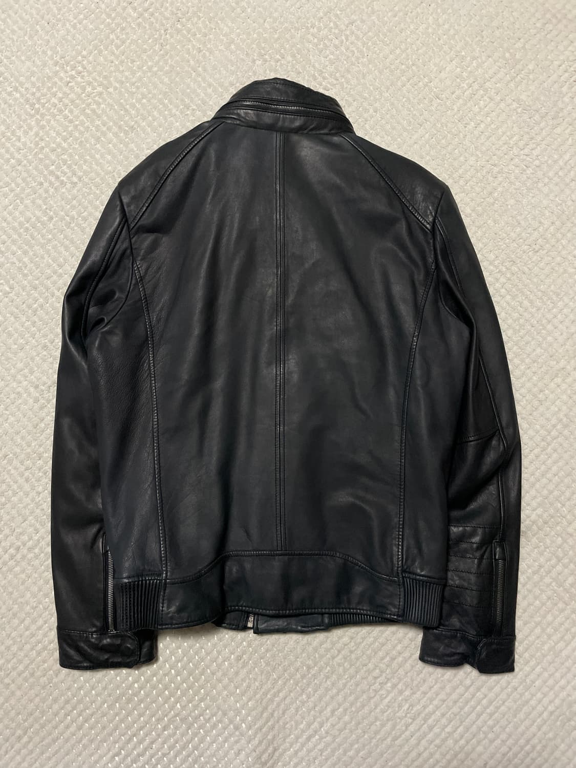 [52] SOLID HOMME 2중 지퍼 레이어드 양가죽 레더 자켓 상품이미지2