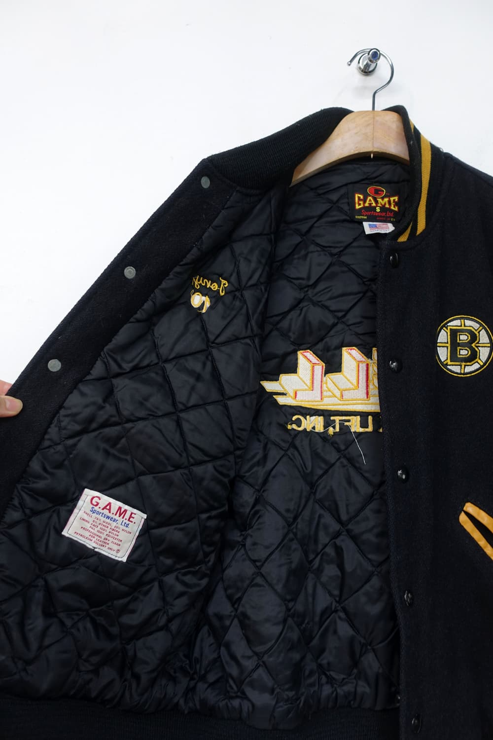 90's GAME made in u.s.a 바시티 자켓 상품이미지8