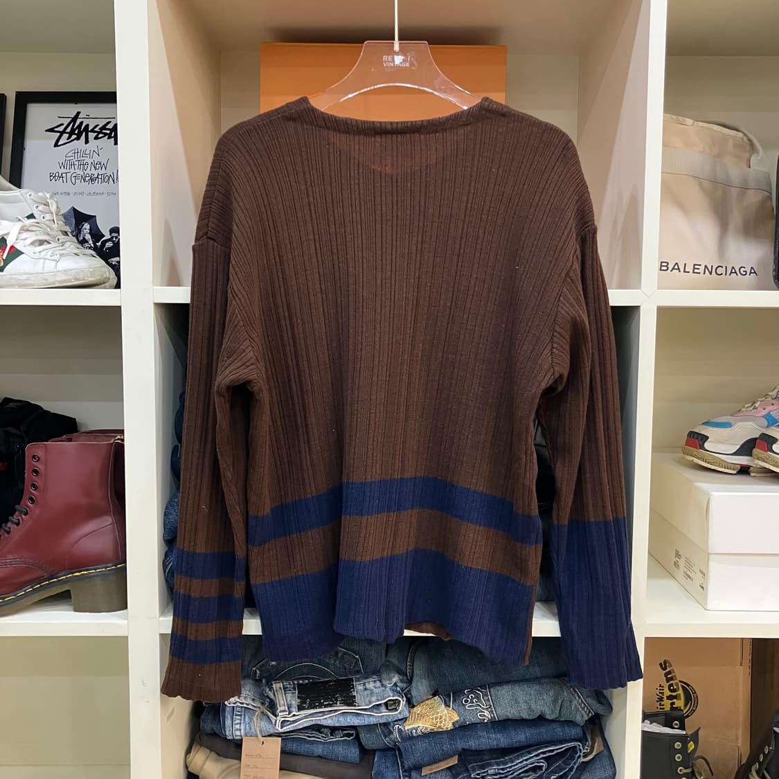 이세이미야케 하이스포르팅기어 배색 니트 가디건 M 상품이미지3