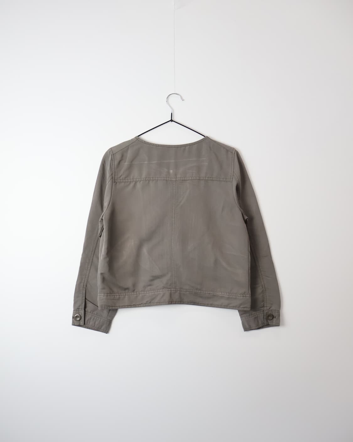 Jpn Pintuck Pleated Zip Up Blouse Jacket 상품이미지5