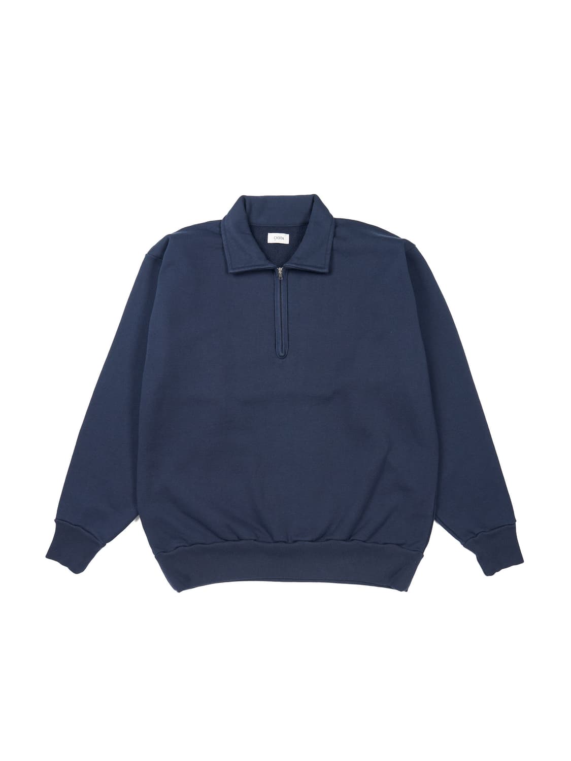 시오타 하프집업 스웻 네이비 상품이미지1