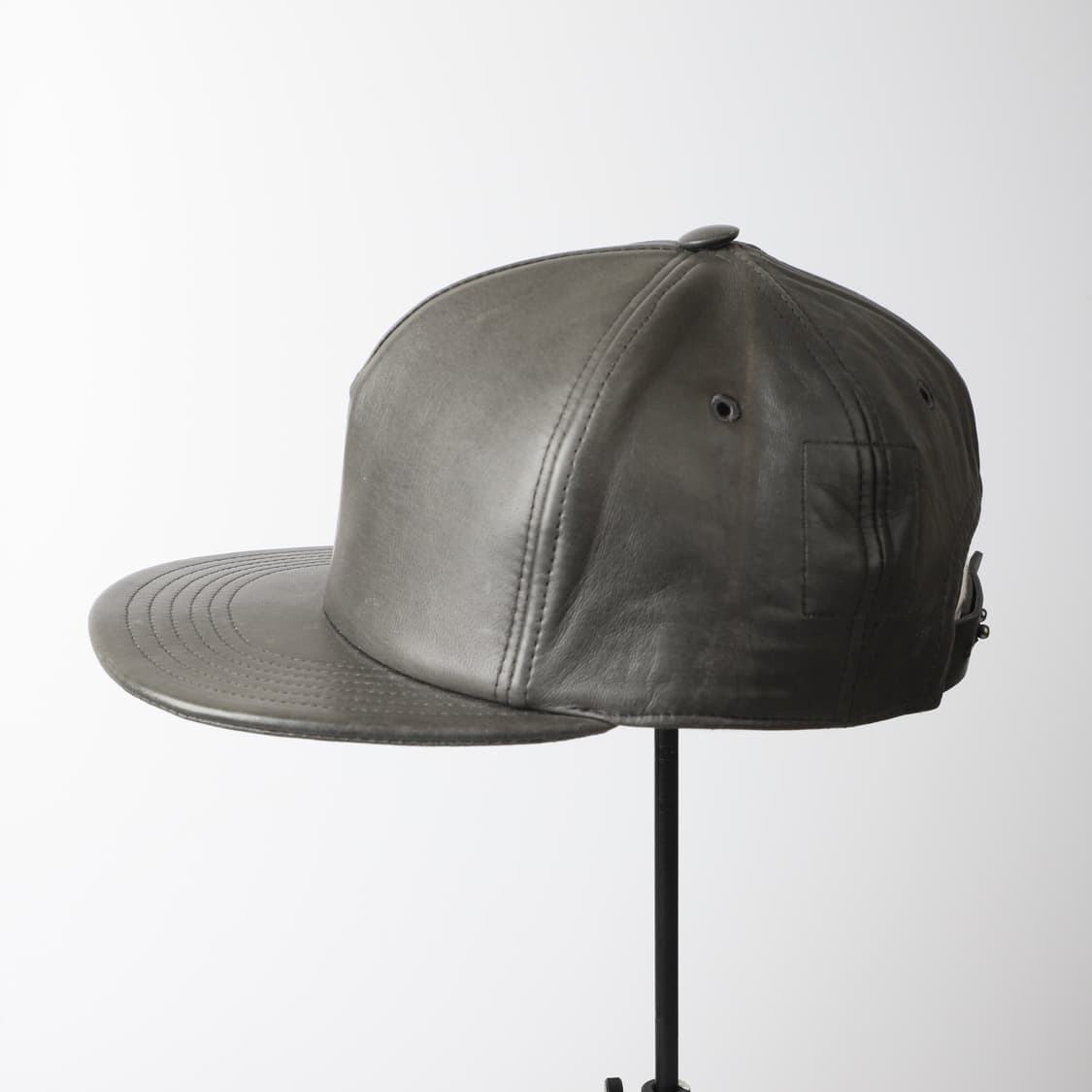 OS / Rick Owens 릭오웬스 레더 트러커 햇 카키 상품이미지2
