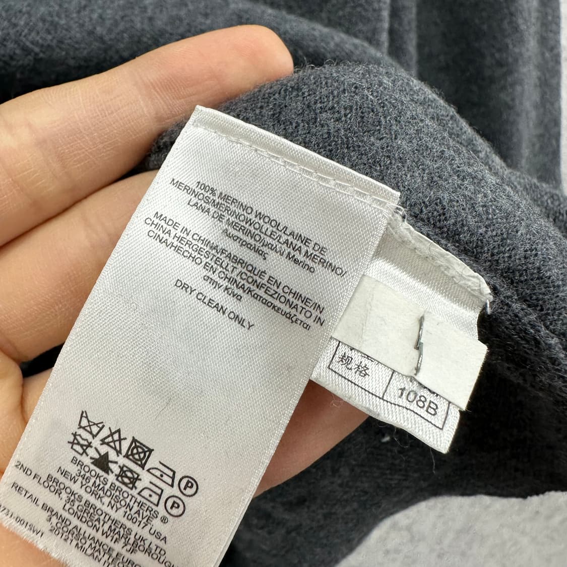 105 브룩스 브라더스 여자 메리노울 긴팔 카라티 상품이미지4