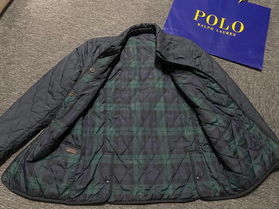 정리, 블랙와치 타탄체크 폴로 양면 리버시블 퀼팅 자켓 상품이미지3