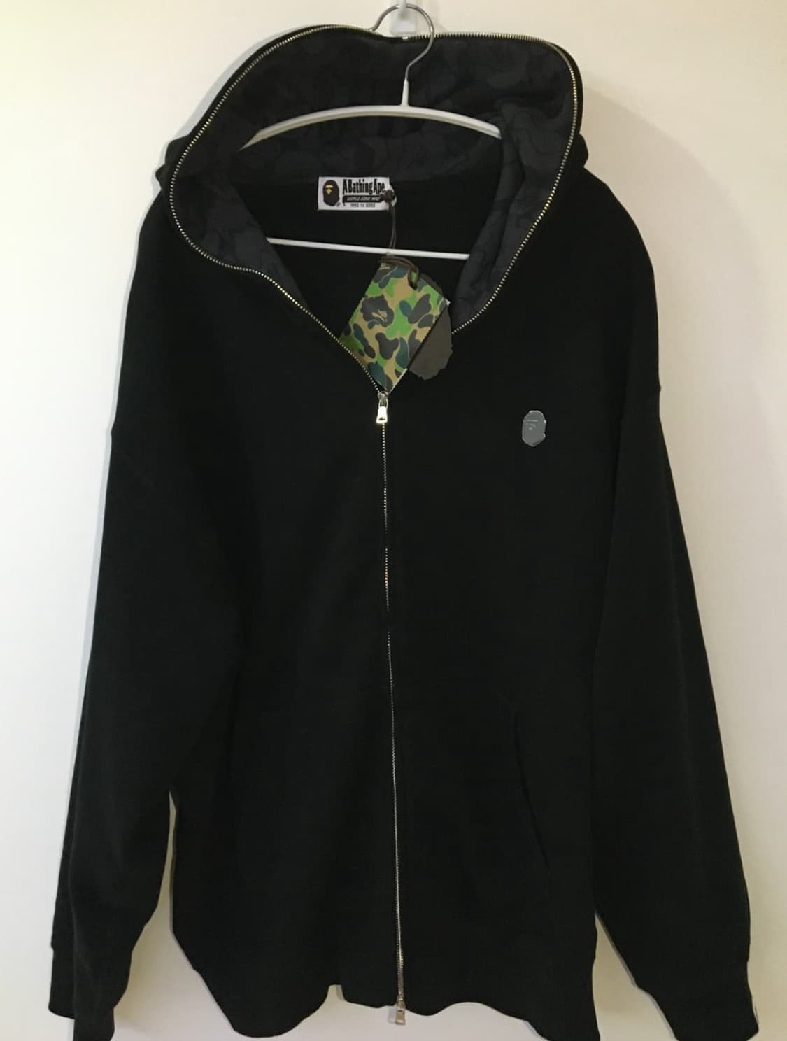 베이프 원포인트 후드집업 XL 새상품 상품이미지1