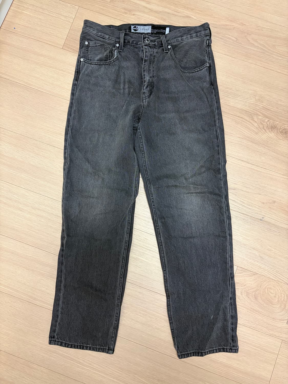 (32*32)리바이스 실버탭 루즈핏 블랙 데님 상품이미지1