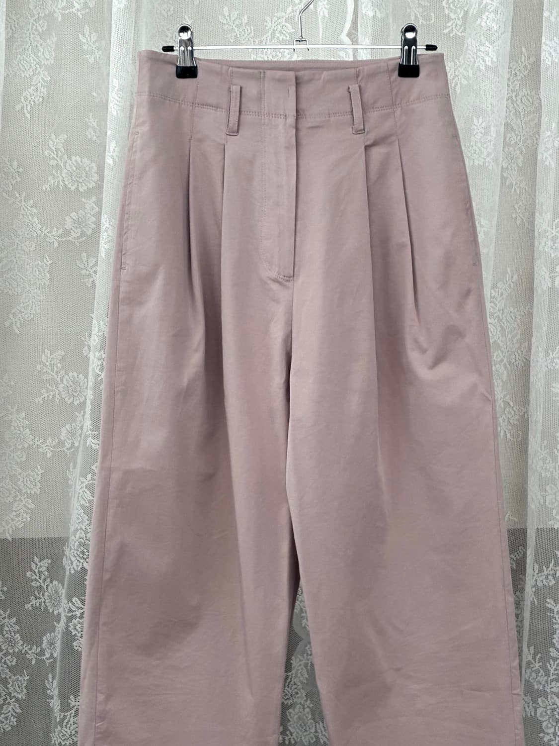 55) 시스티나 핀턱 코튼 슬랙스 인디핑크 상품이미지3