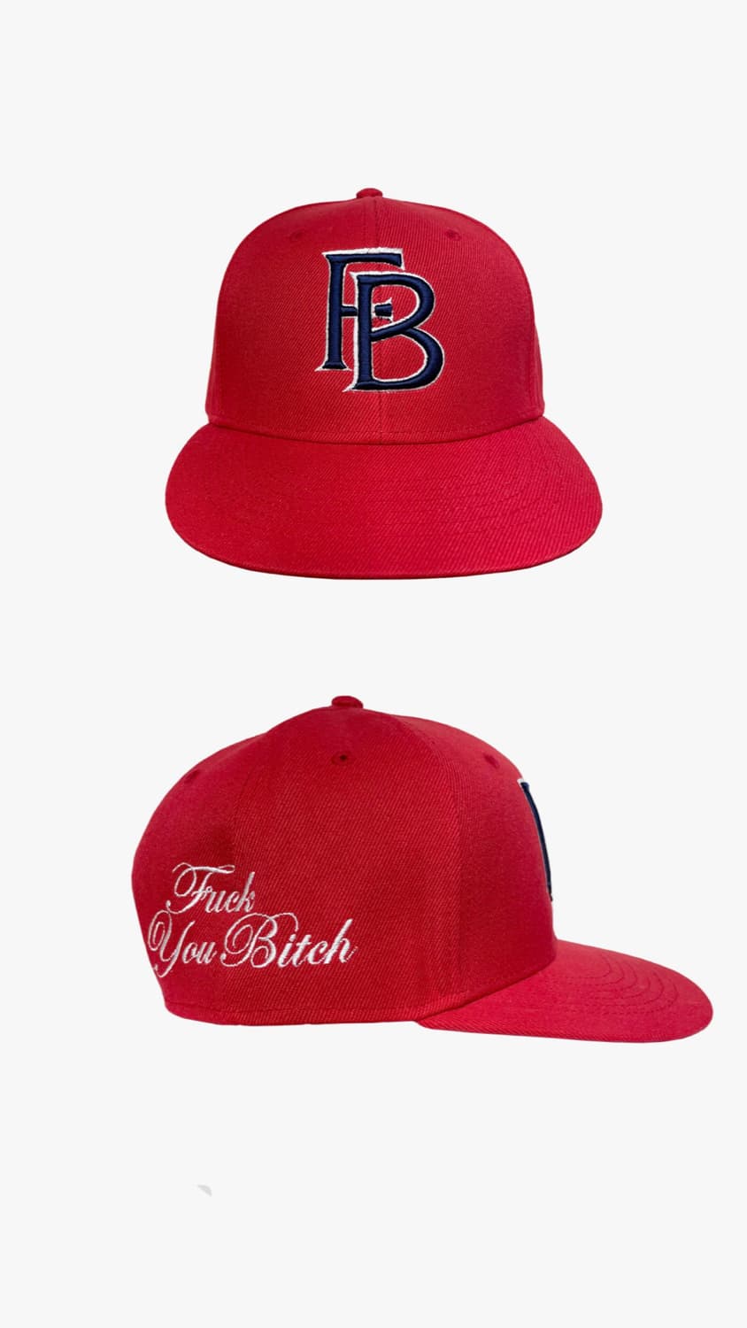 퍽댓너드샵 FB Baseball Cap - Red 상품이미지1