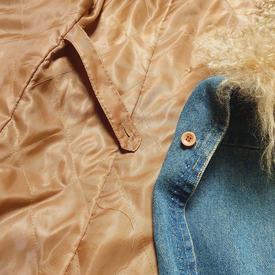 세실맥비 빈티지 리얼 티벳 램퍼 스터드데님 코트 오네갸루 라떼갸루 y2k 상품이미지10