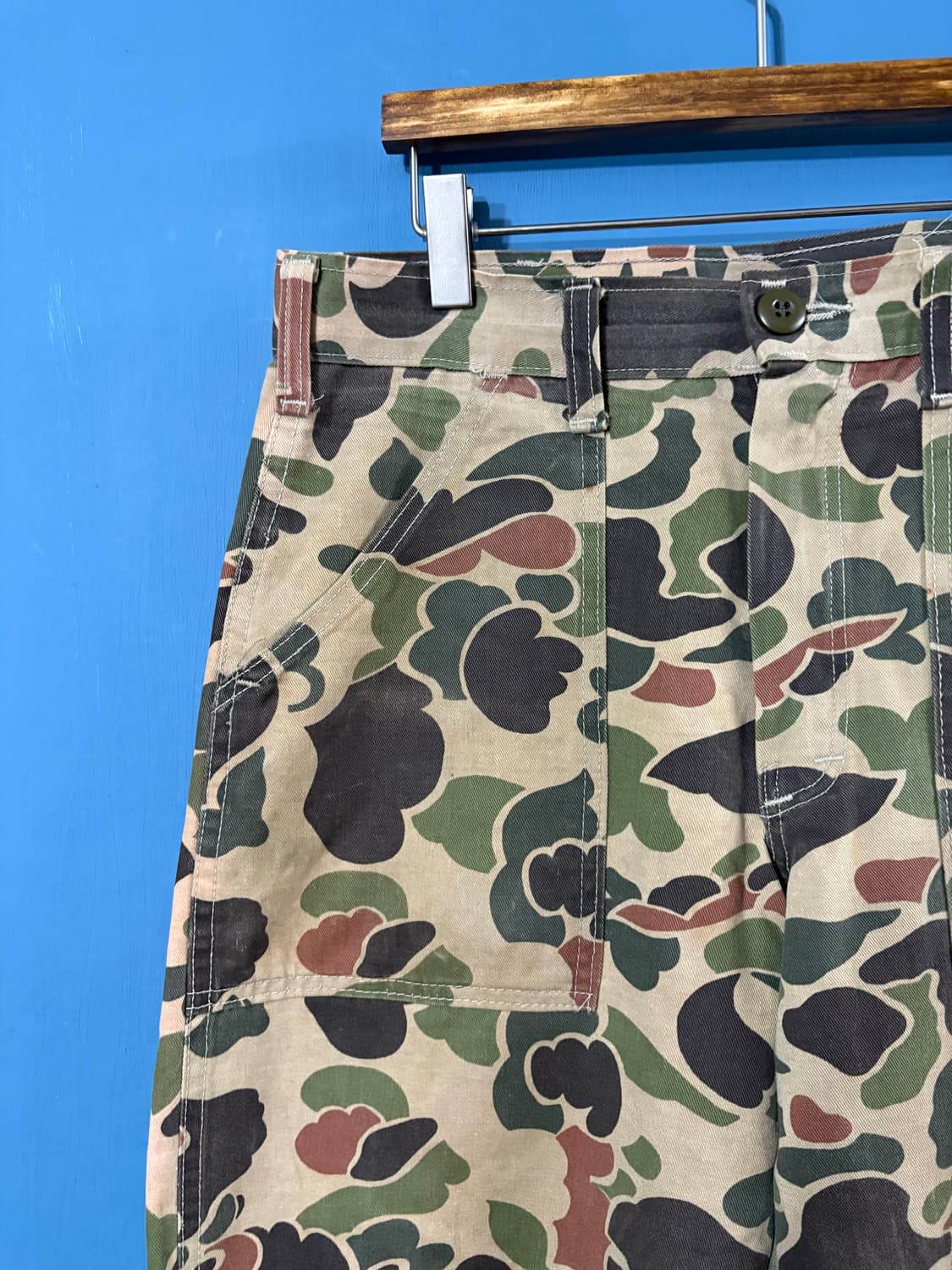 90's USA Gung ho duck camo fatigue pant. 상품이미지2