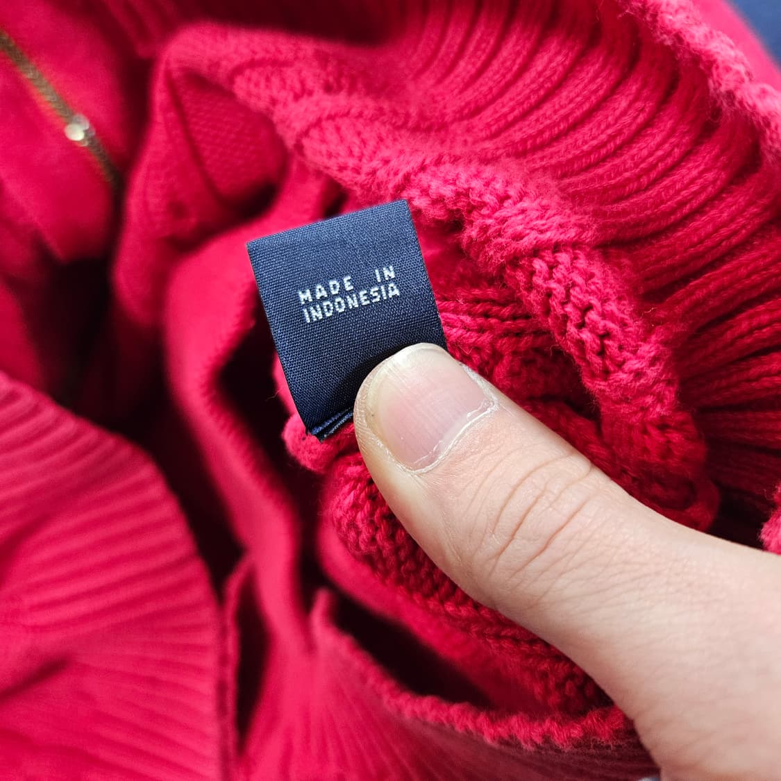 폴로랄프로렌 포니 자수 코튼 꽈베기 집업 가디건 L size 상품이미지8