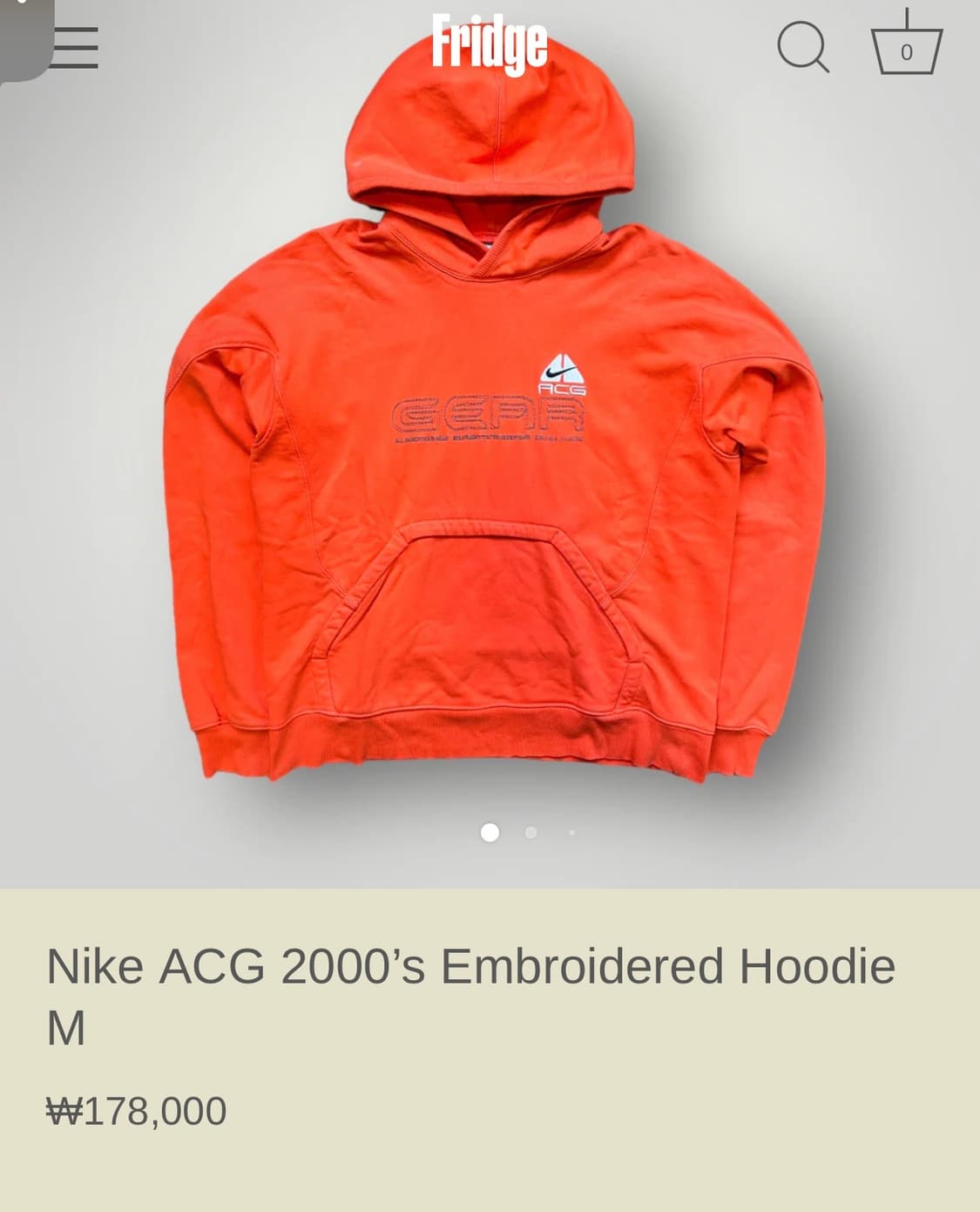 나이키 ACG 00s 자수 후드티 상품이미지5