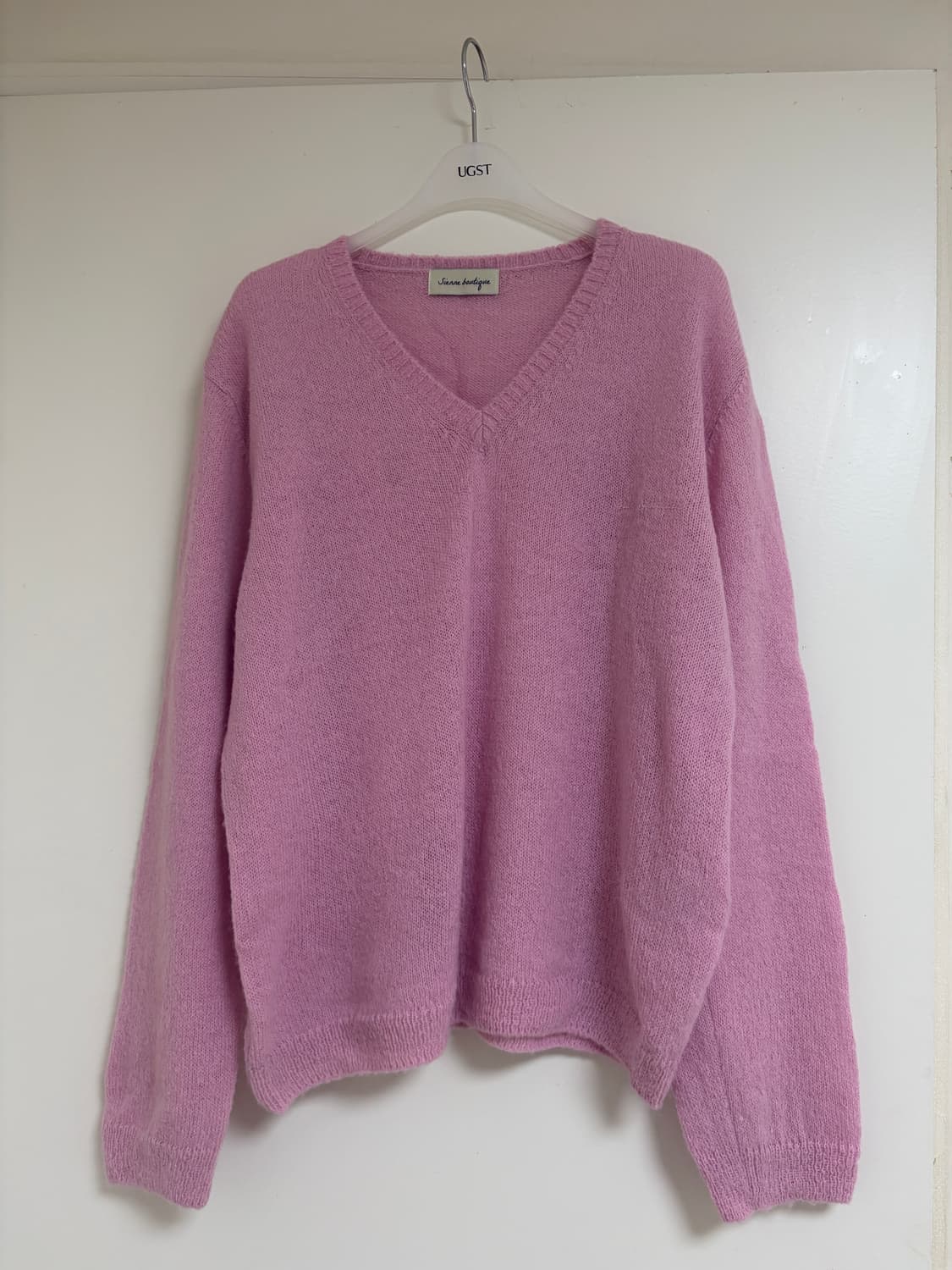 시엔느 Mumu V-neck Knit_Pink 상품이미지2