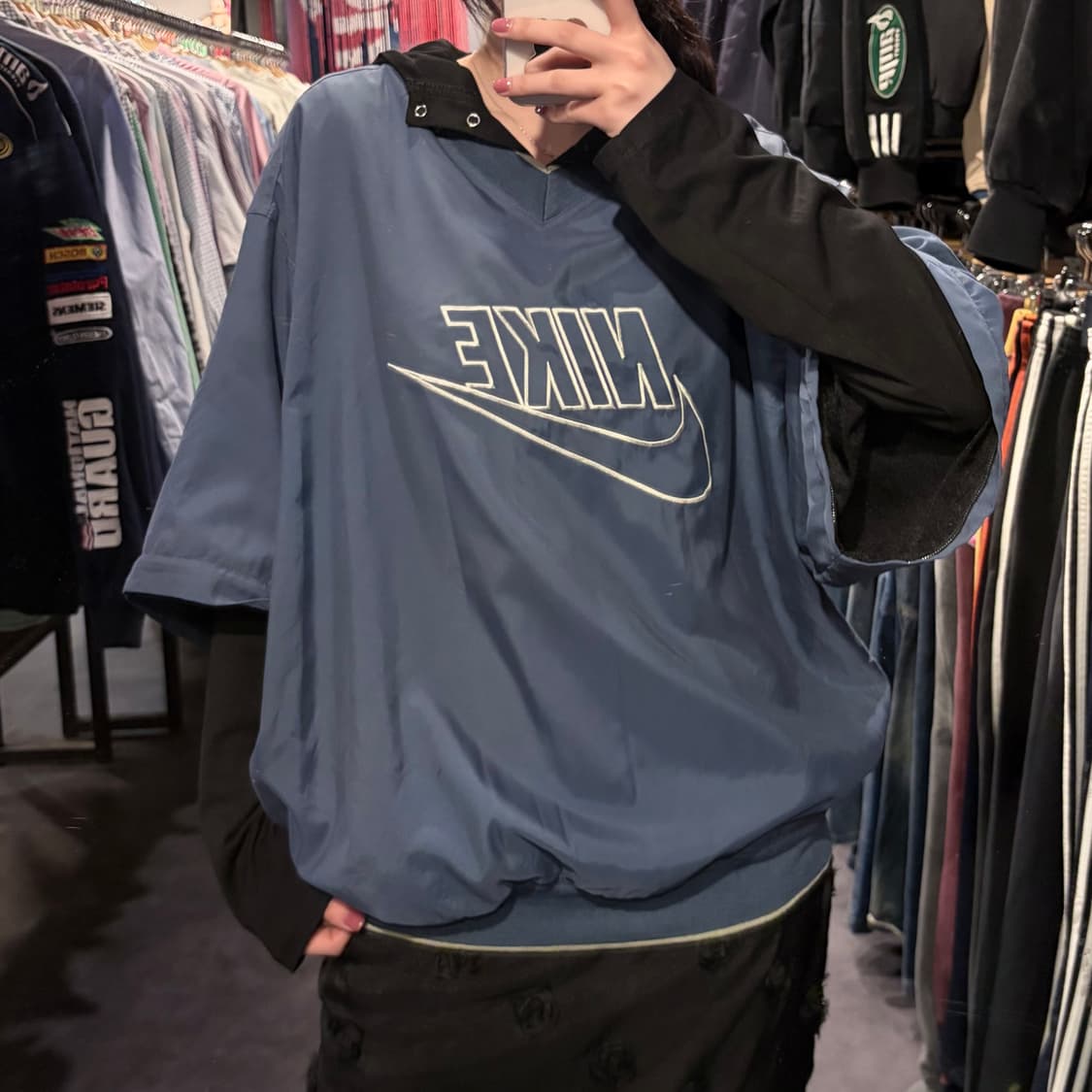 [IM] Nike 나이키 반팔 투웨이 웜업 소라 상품이미지1