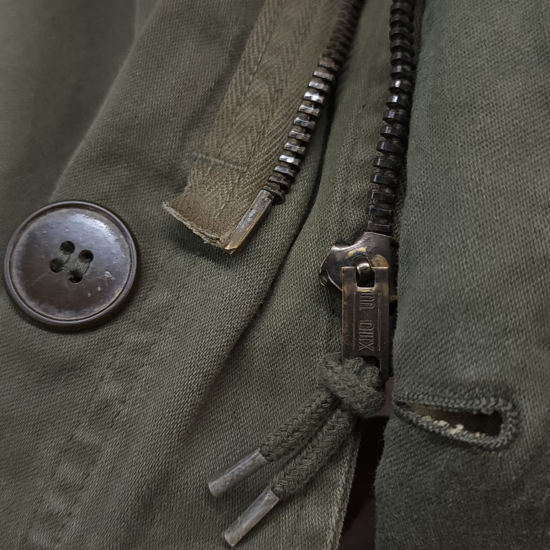 빈티지 프랑스군 m64 밀리터리 모즈파카 올리브 그린 페이딩 108c 상품이미지8