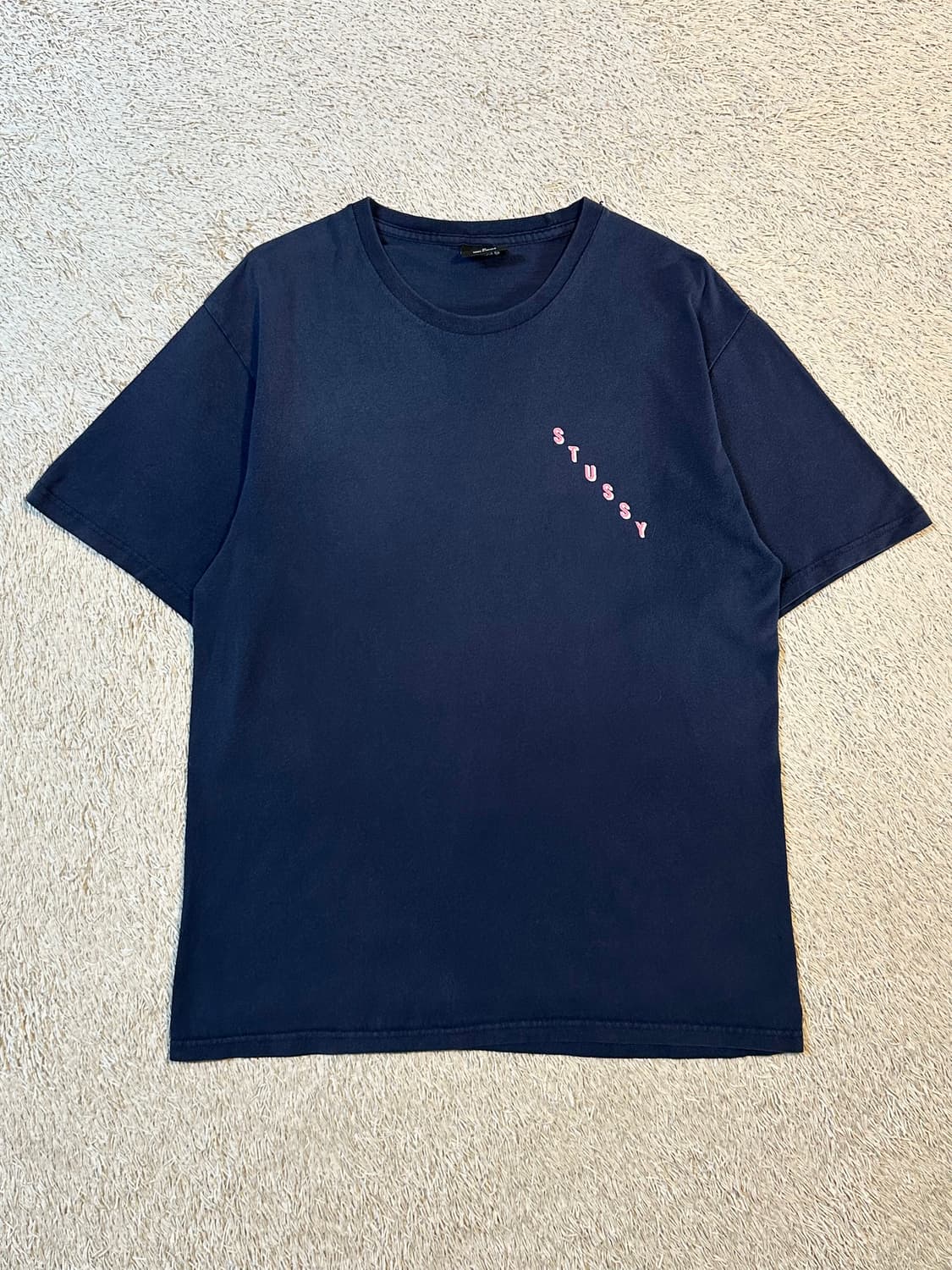 스투시 STUSSY 스펠아웃 반팔 티셔츠 네이비 상품이미지2