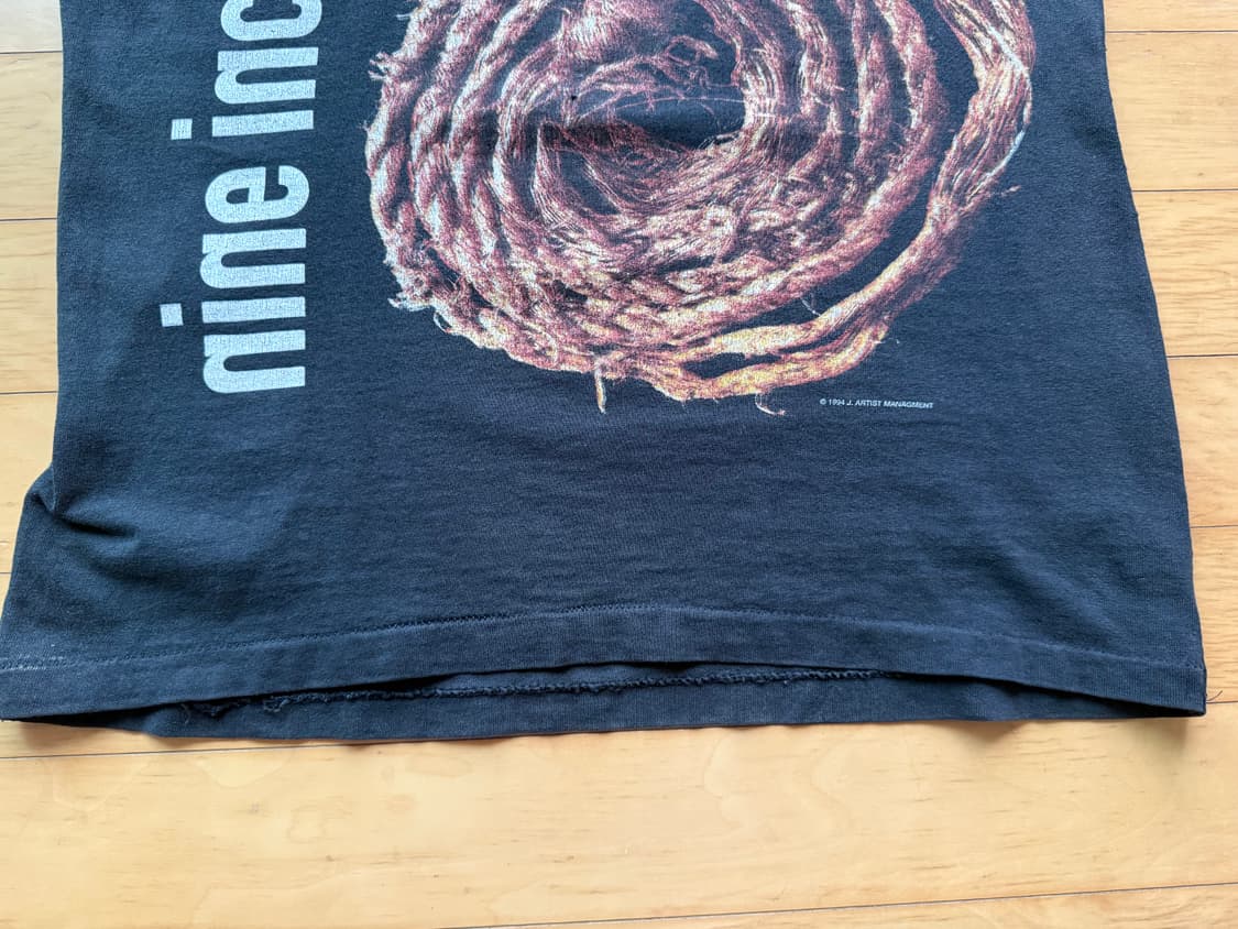 90s 나인 인치 네일스 Spiral 티셔츠 L 상품이미지7