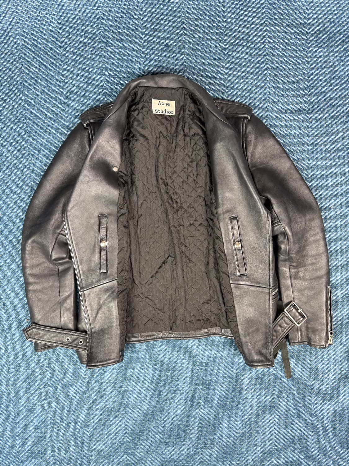 🖤 Acne Studios 라이더 가죽 자켓 (여성용) 상품이미지4