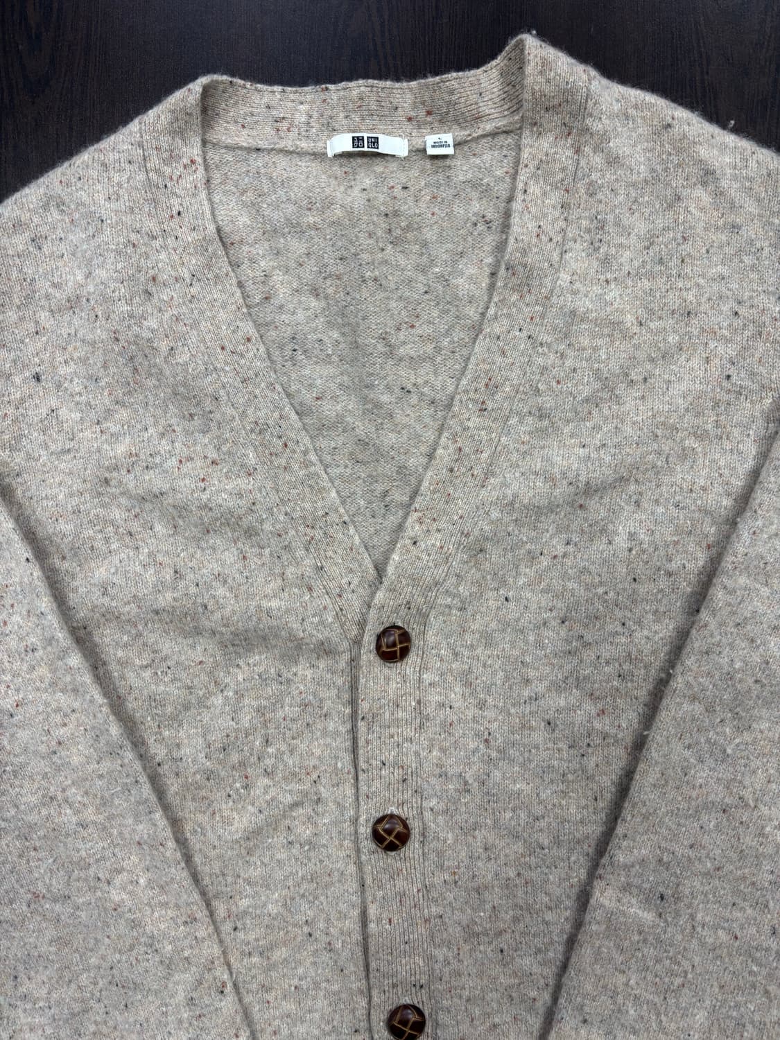 유니클로 브라운 버튼 가디건 상품이미지4