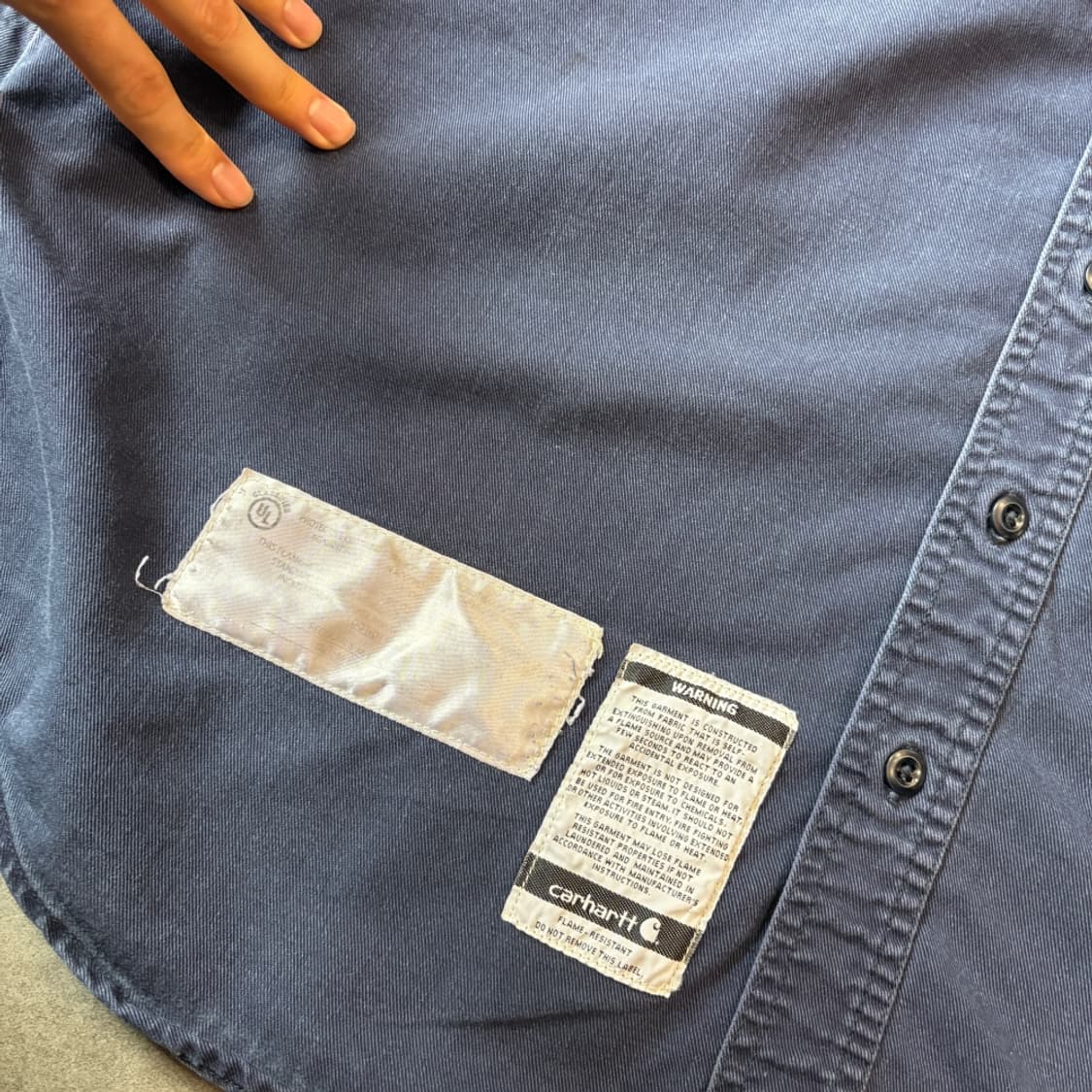 칼하트 오리지널 FR 네이비 긴팔 셔츠  상품이미지7