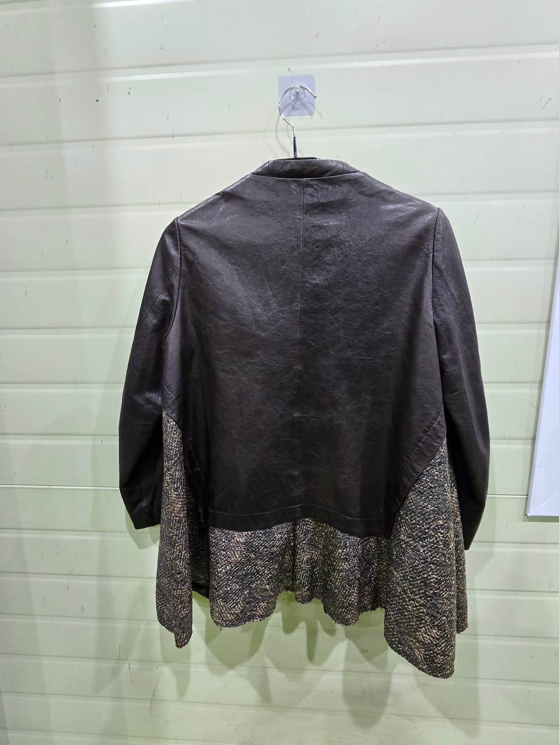 가죽과 패브릭이 믹스된 유니크한 자켓 66 상품이미지8