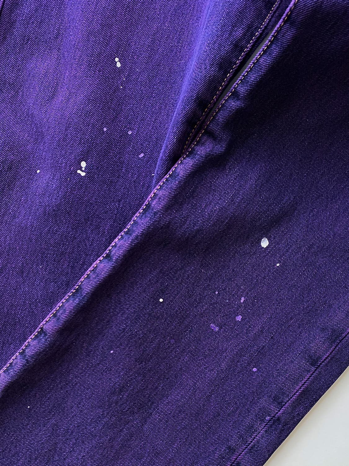 리바이스 501 다잉 페인팅 퍼플 데님 팬츠 상품이미지6