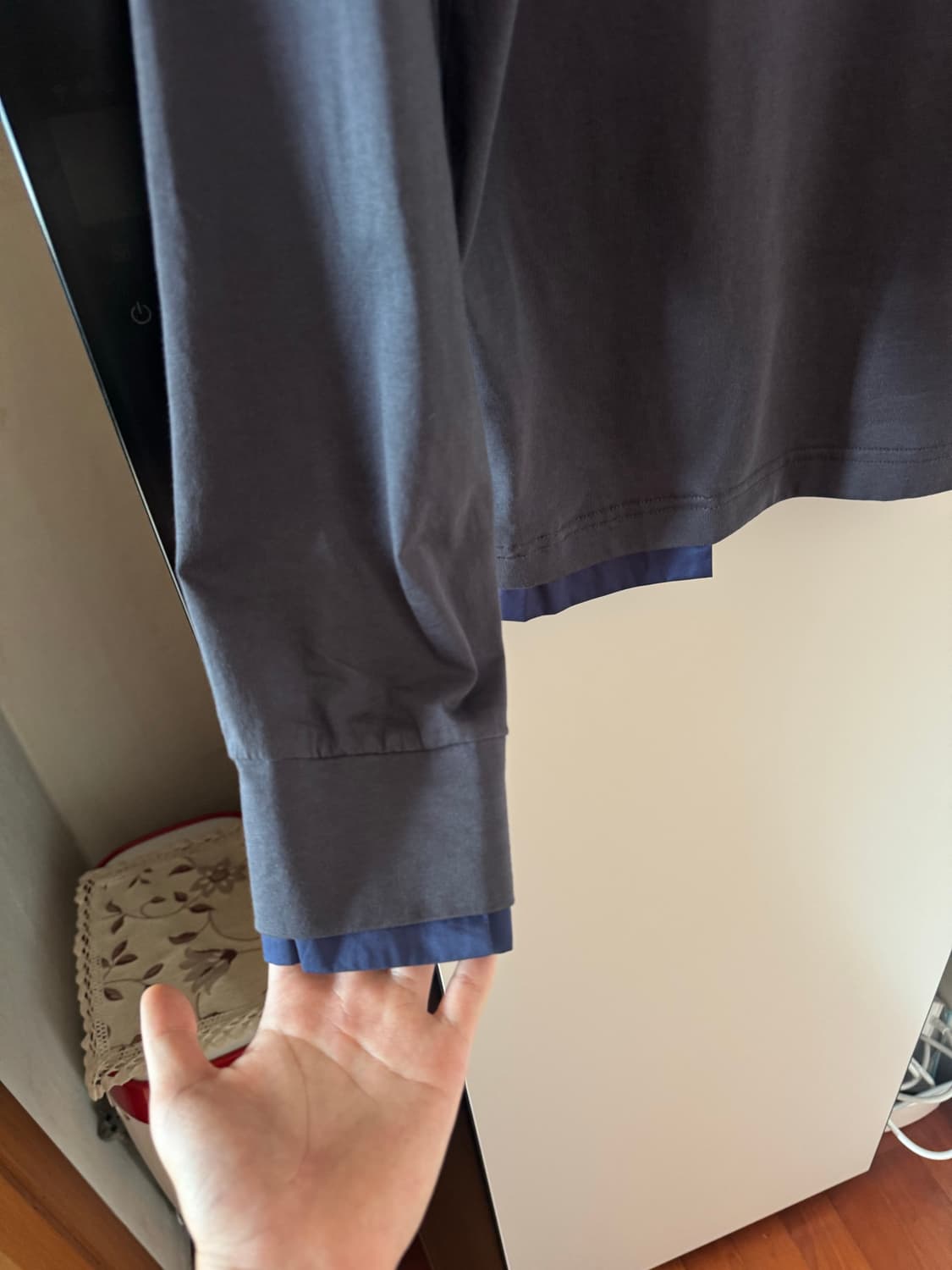 기마구아스 LUIS LS POLO 그레이 네이비 M 상품이미지3