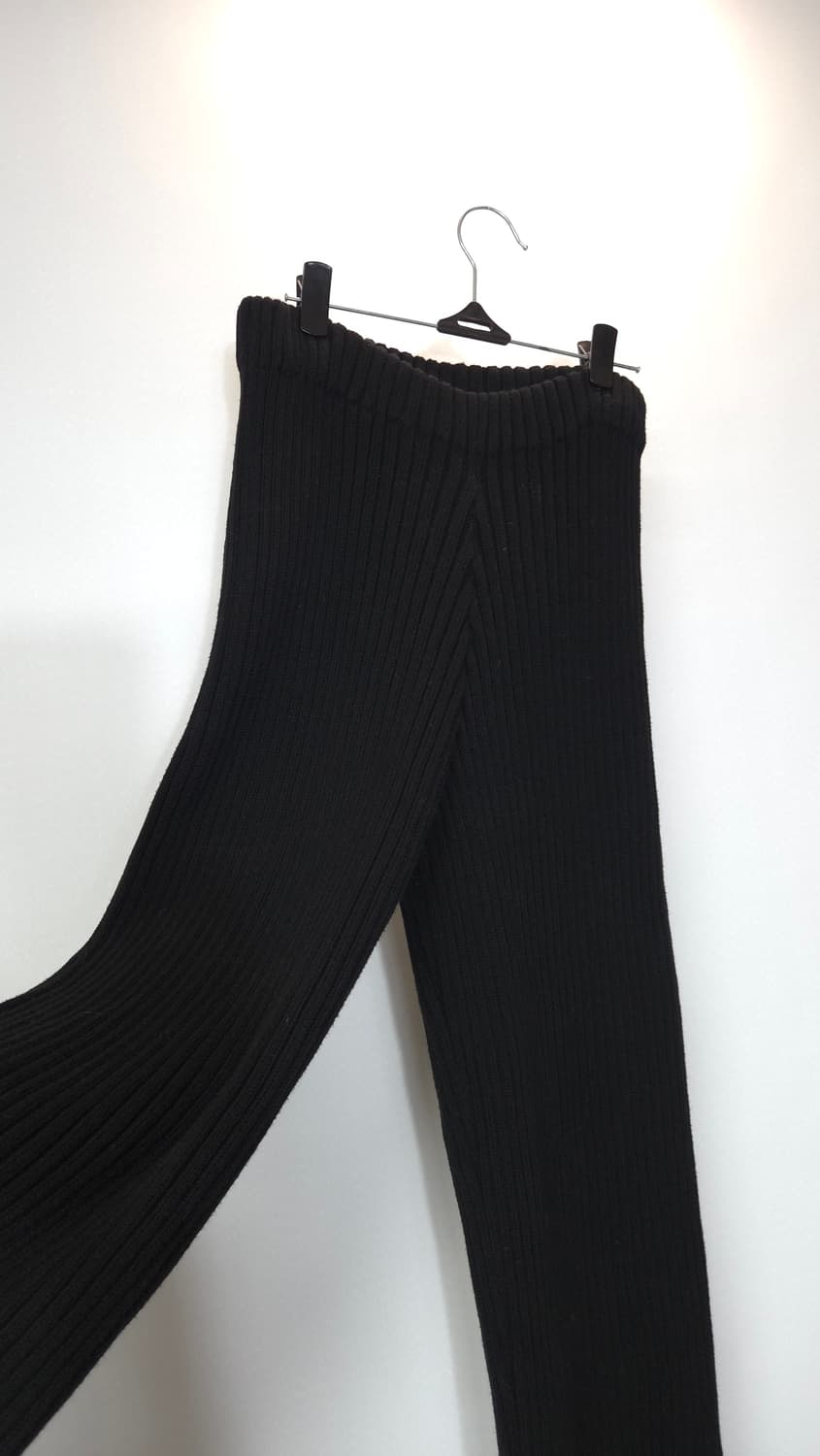 한섬 레어뷰 2021 니트 블랙 밴딩 팬츠 S 사이즈 상품이미지3