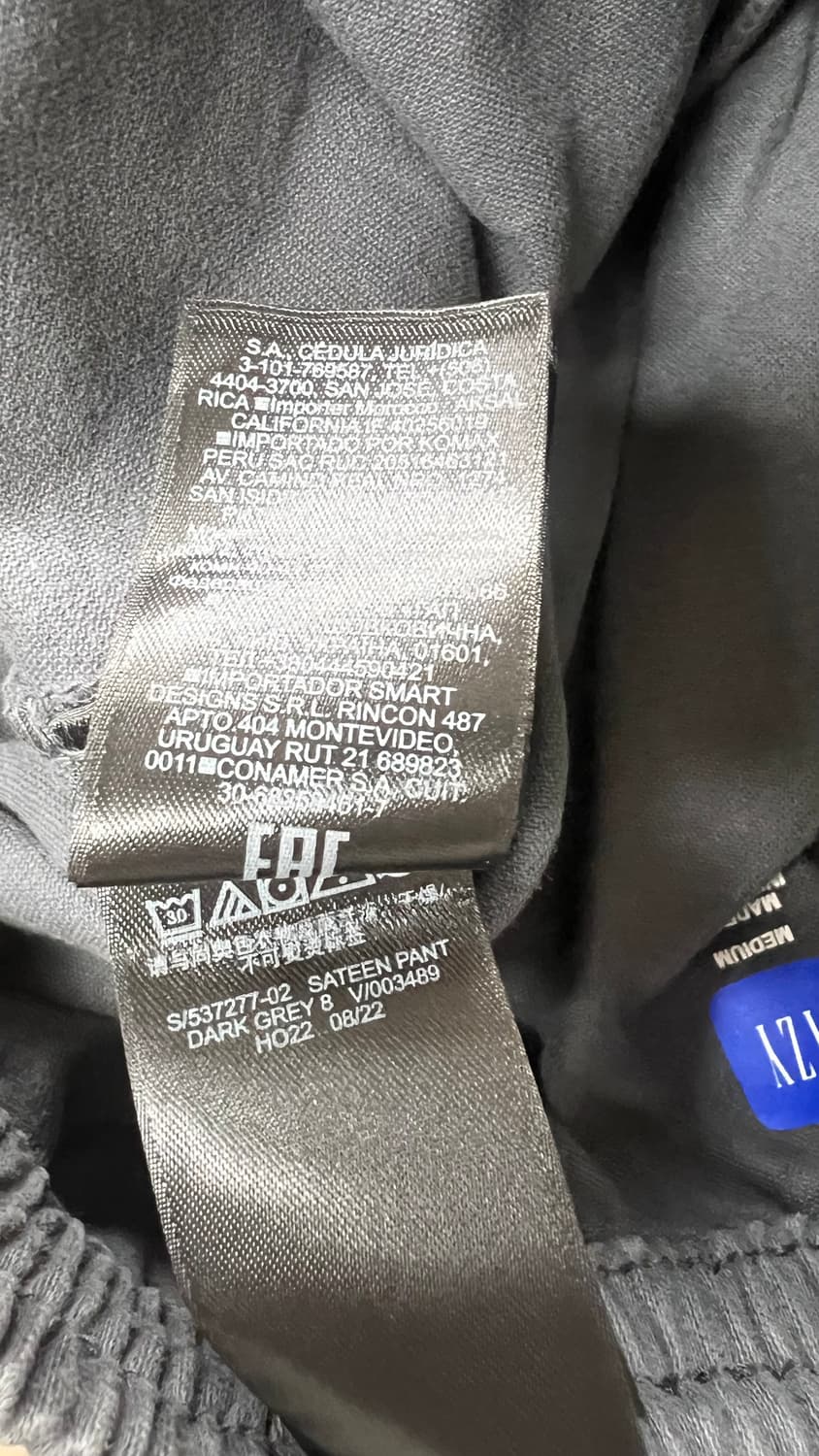 (새상품)이지갭 사틴 카고팬츠 다크그레이 M 상품이미지4
