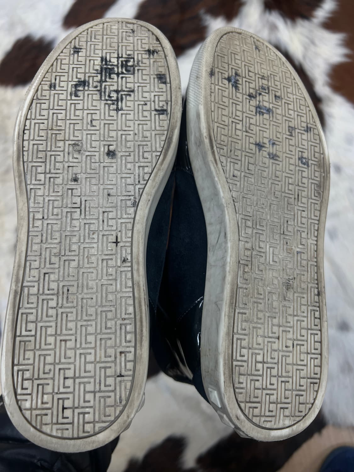 Balmain 에나멜 벨트 하이탑 스니커즈 상품이미지5