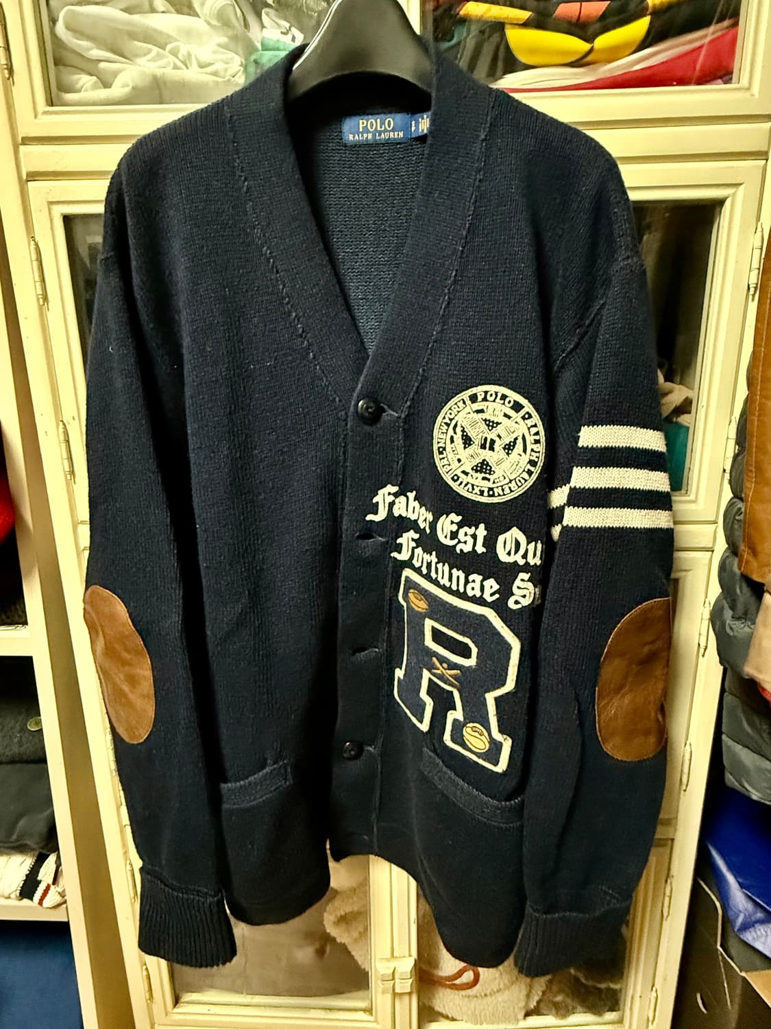 [사용감 적음] 폴로 50주년 코튼+린넨 가디건 s(실제 103사이즈 상품이미지1